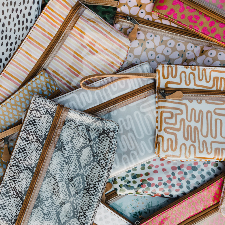 Sticky Fingers Cellphone Pouch Laminated Fabric