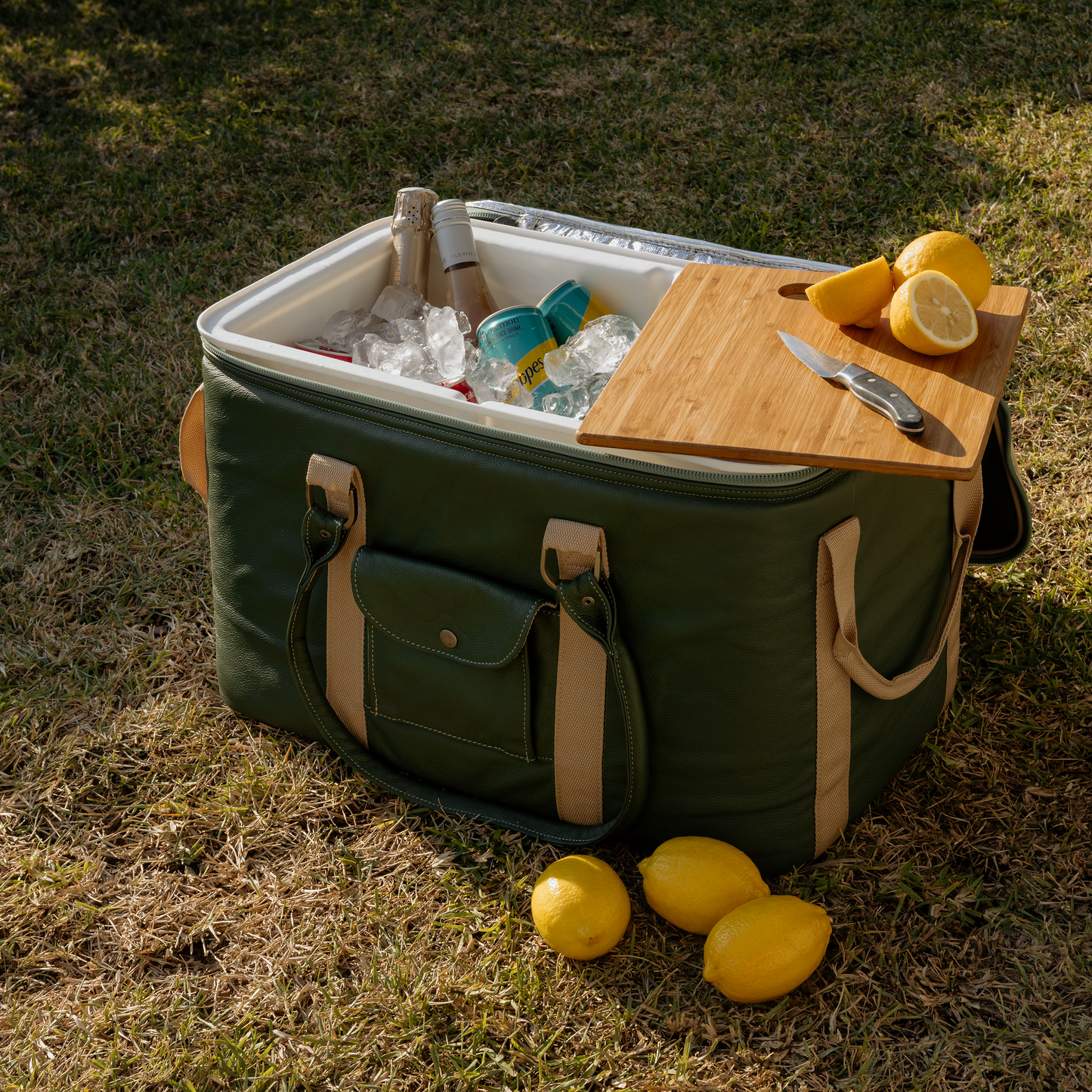 Corporate 45L Big Boy Box Cooler Leather Hard Plastic Inner