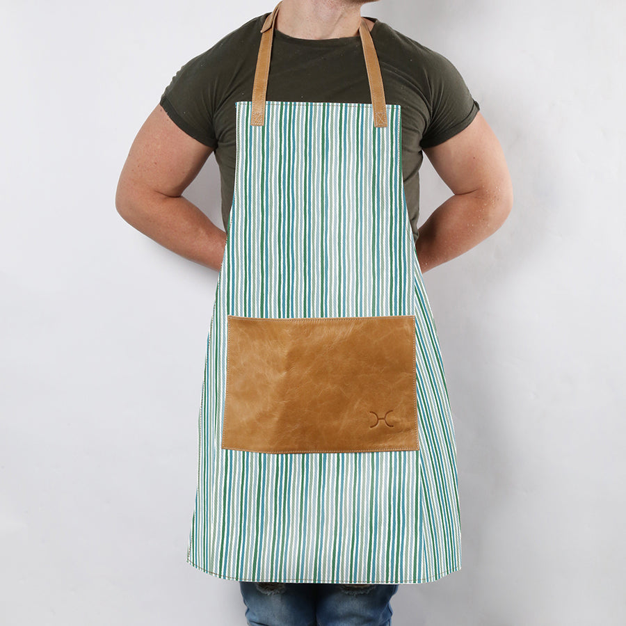 Apron Laminated Fabric with Leather Pouch