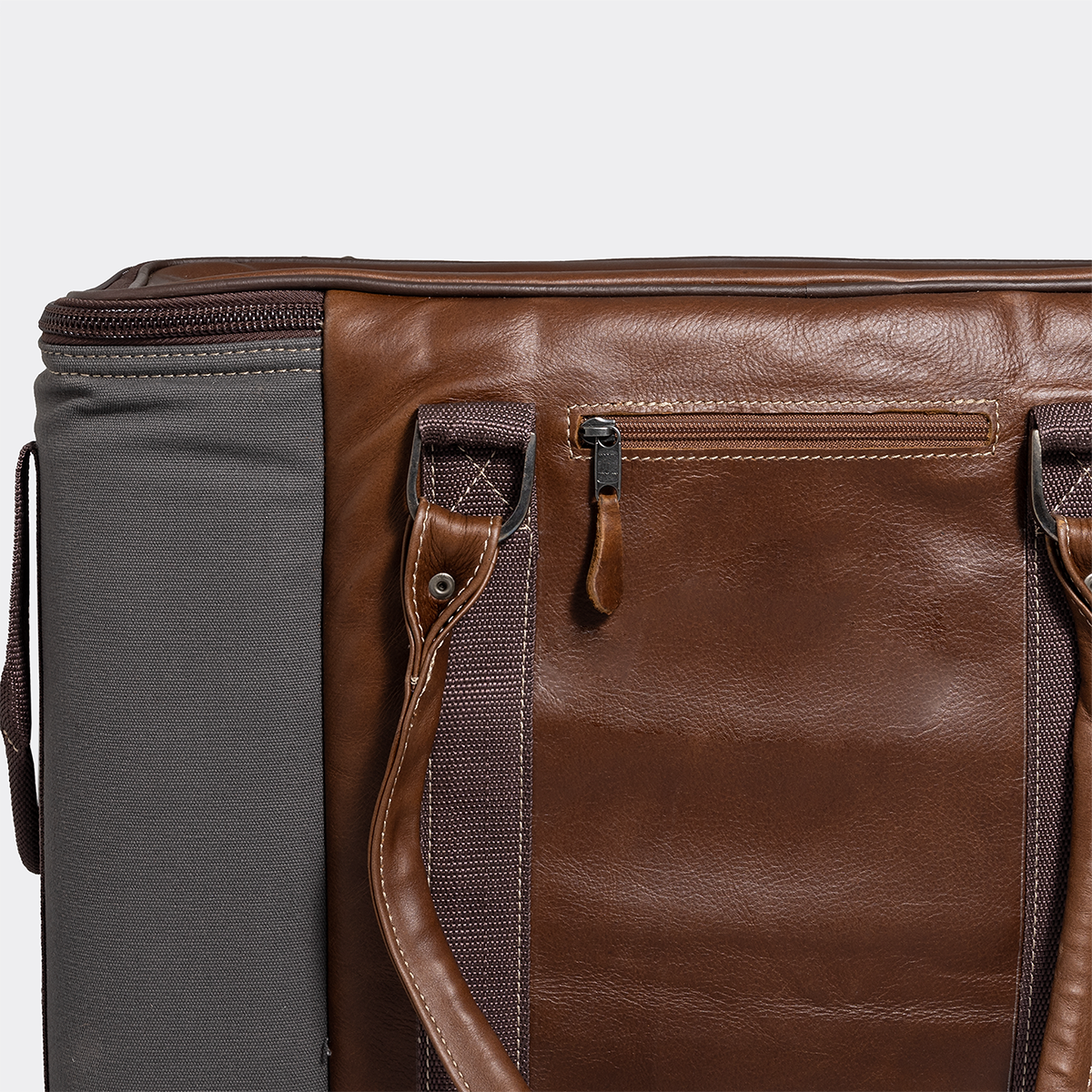 45L Big Boy Box Cooler Wax Canvas & Leather Hard Plastic Inner