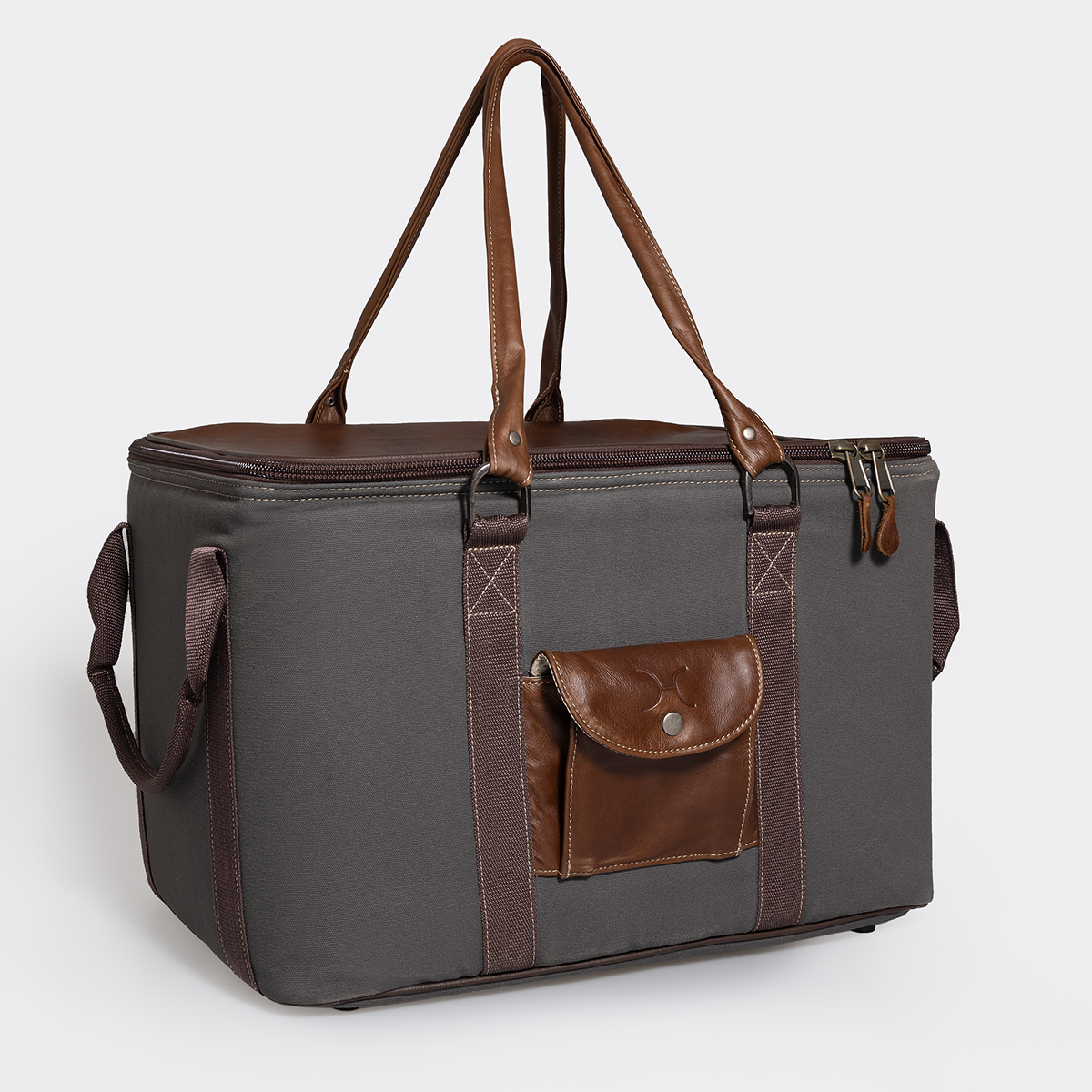 45L Big Boy Box Cooler Wax Canvas & Leather Hard Plastic Inner