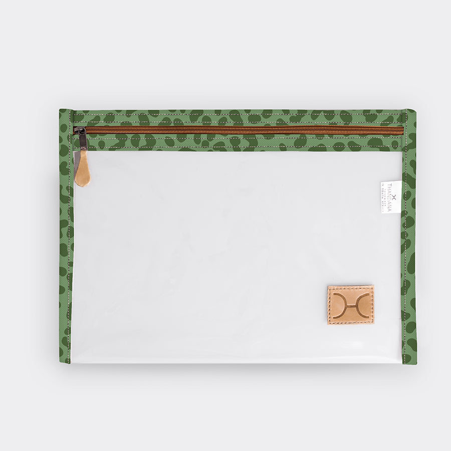 Corporate Clear Document Pouch Laminated Fabric