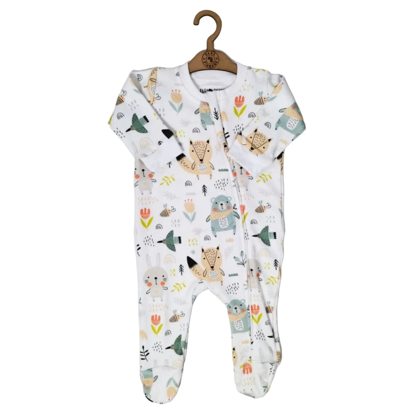 Footy Romper - Fox & Bunny