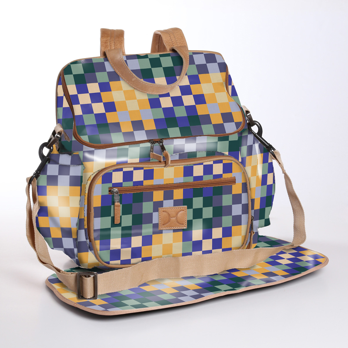 Baby Nappy Backpack Laminated Fabric