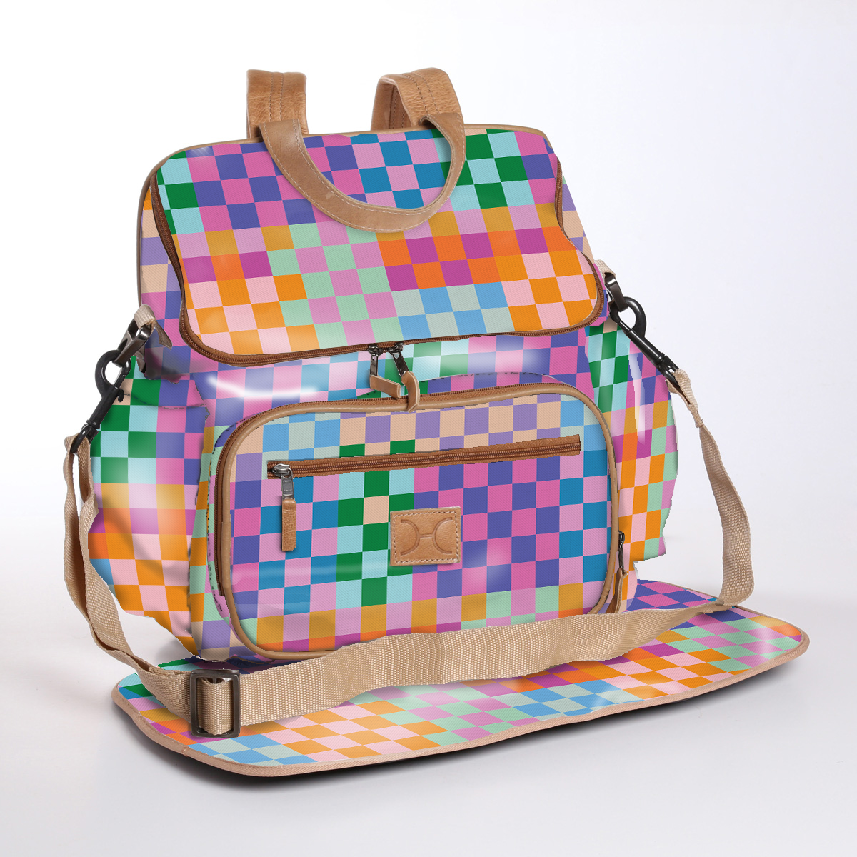Baby Nappy Backpack Laminated Fabric