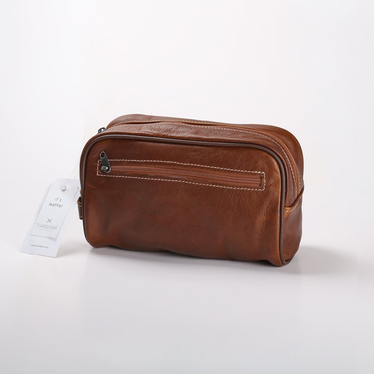 Men's Single Zip Vanity Leather