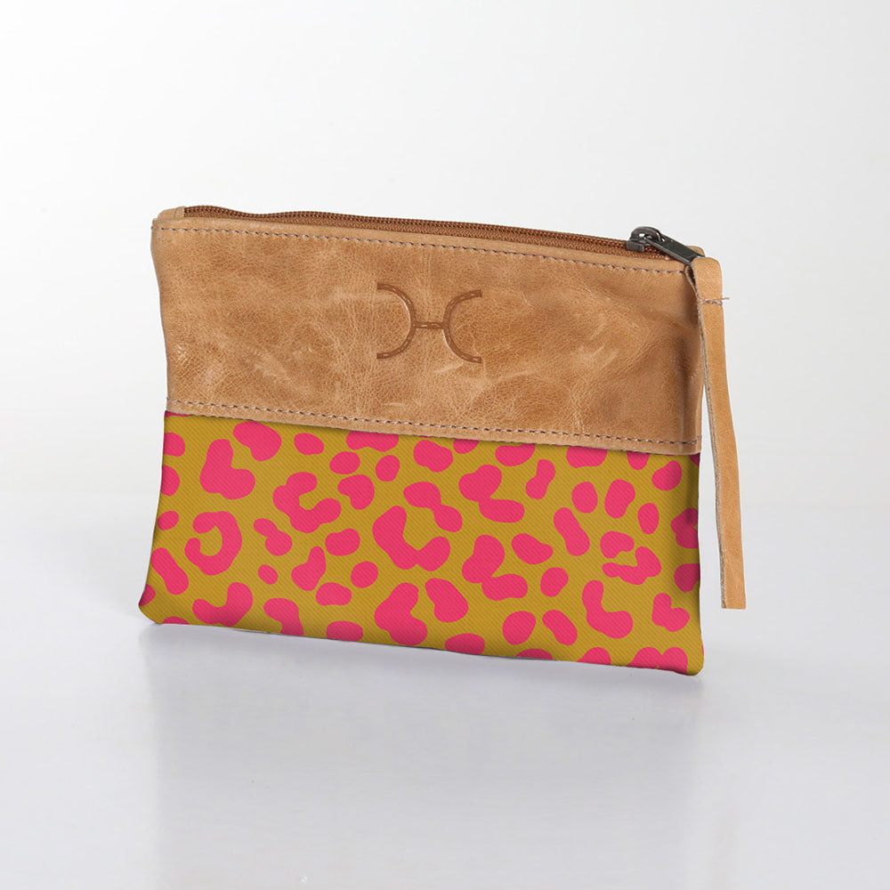 Pouch Laminated Fabric With Leather