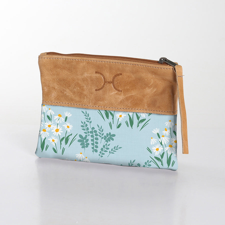 Pouch Laminated Fabric With Leather