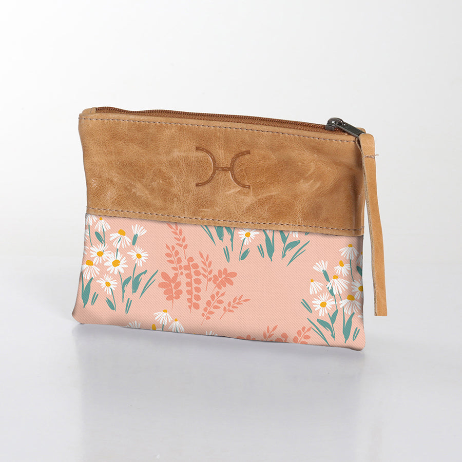 Pouch Laminated Fabric With Leather