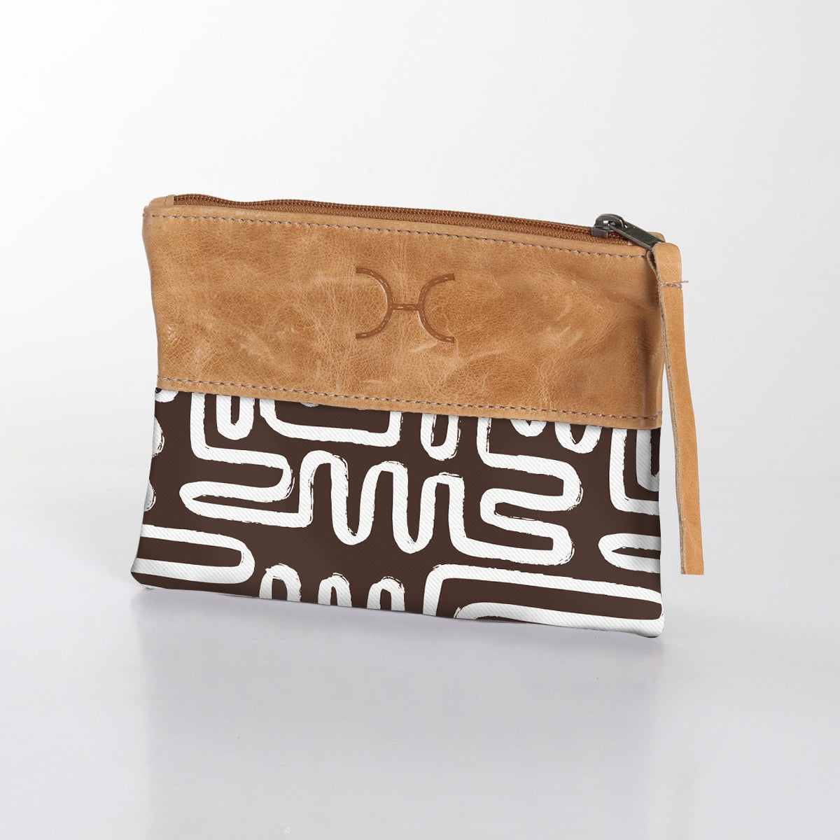 Pouch Laminated Fabric With Leather