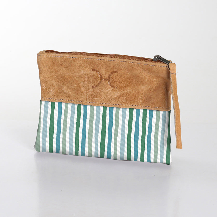 Pouch Laminated Fabric With Leather