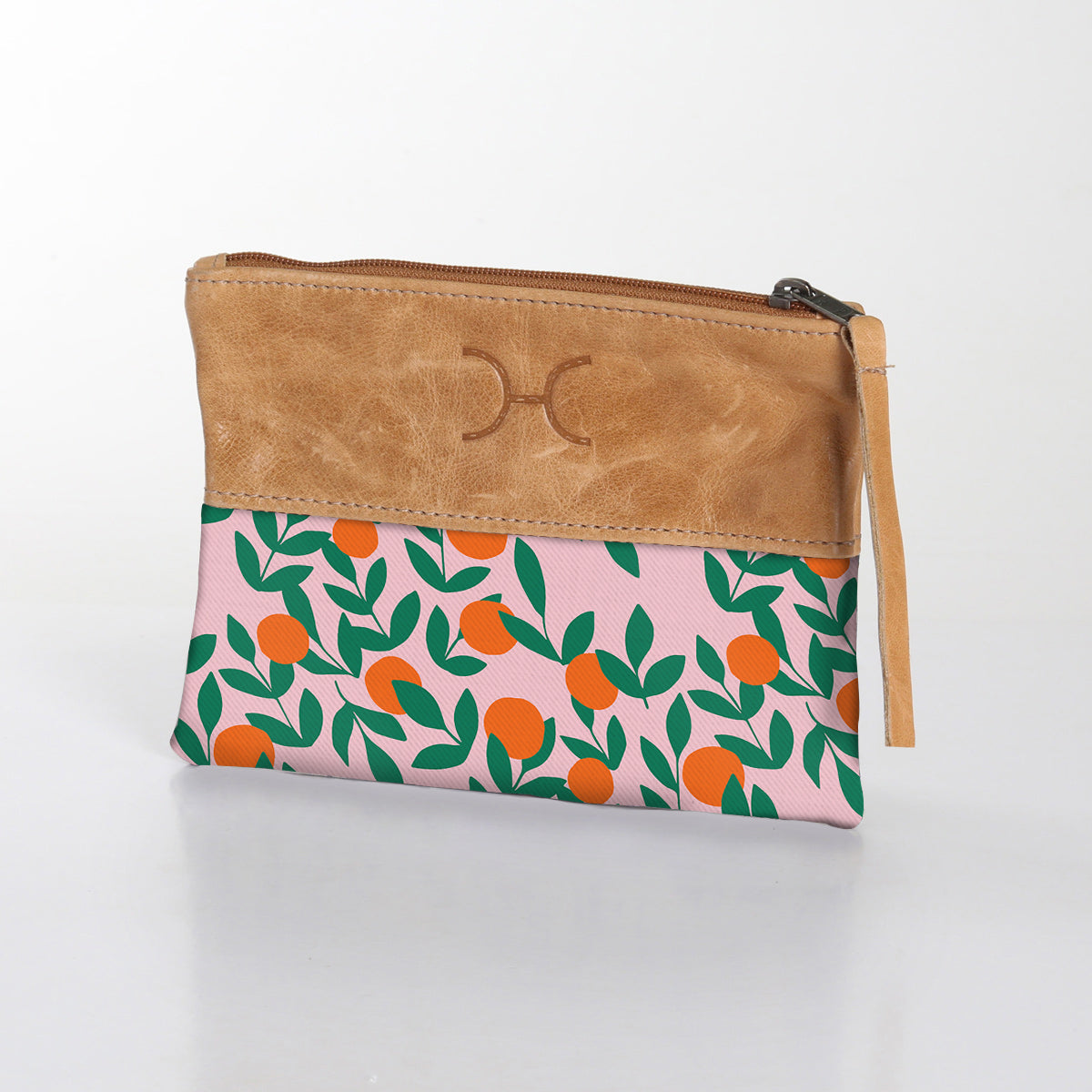 Pouch Laminated Fabric With Leather