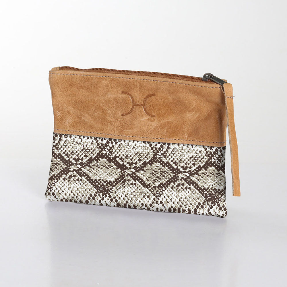 Pouch Laminated Fabric With Leather