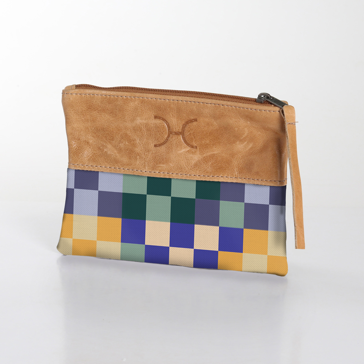 Pouch Laminated Fabric With Leather