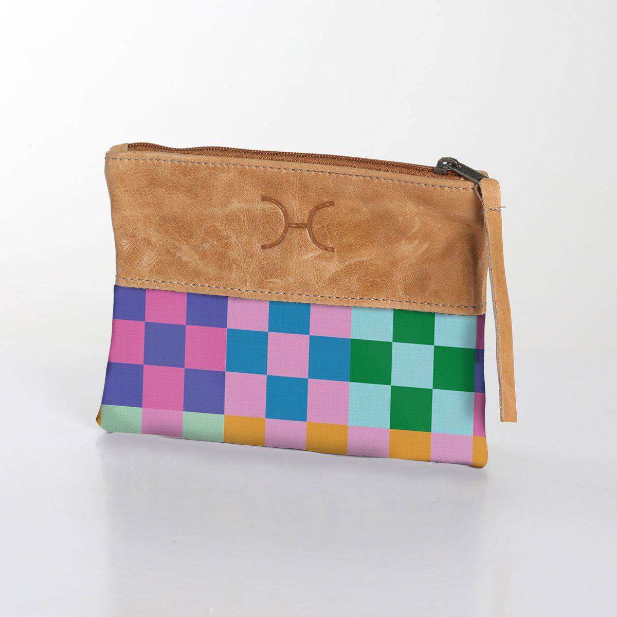 Kids Pouch Laminated Fabric With Leather