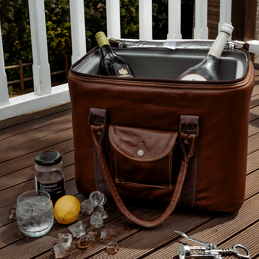 25L Box Cooler Leather Hard Plastic Inner