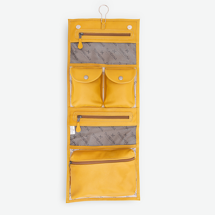 Roll Up Toiletry Leather