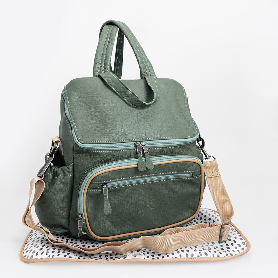 Baby Nappy Backpack Leather