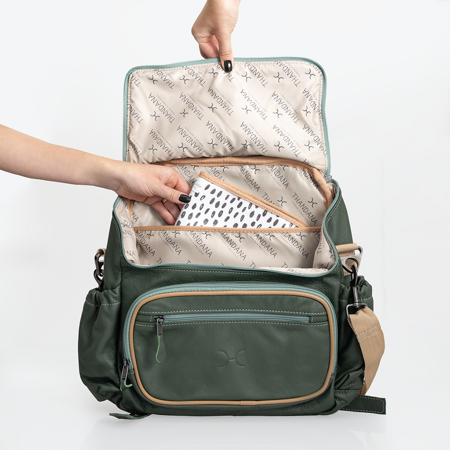 Baby Nappy Backpack Leather