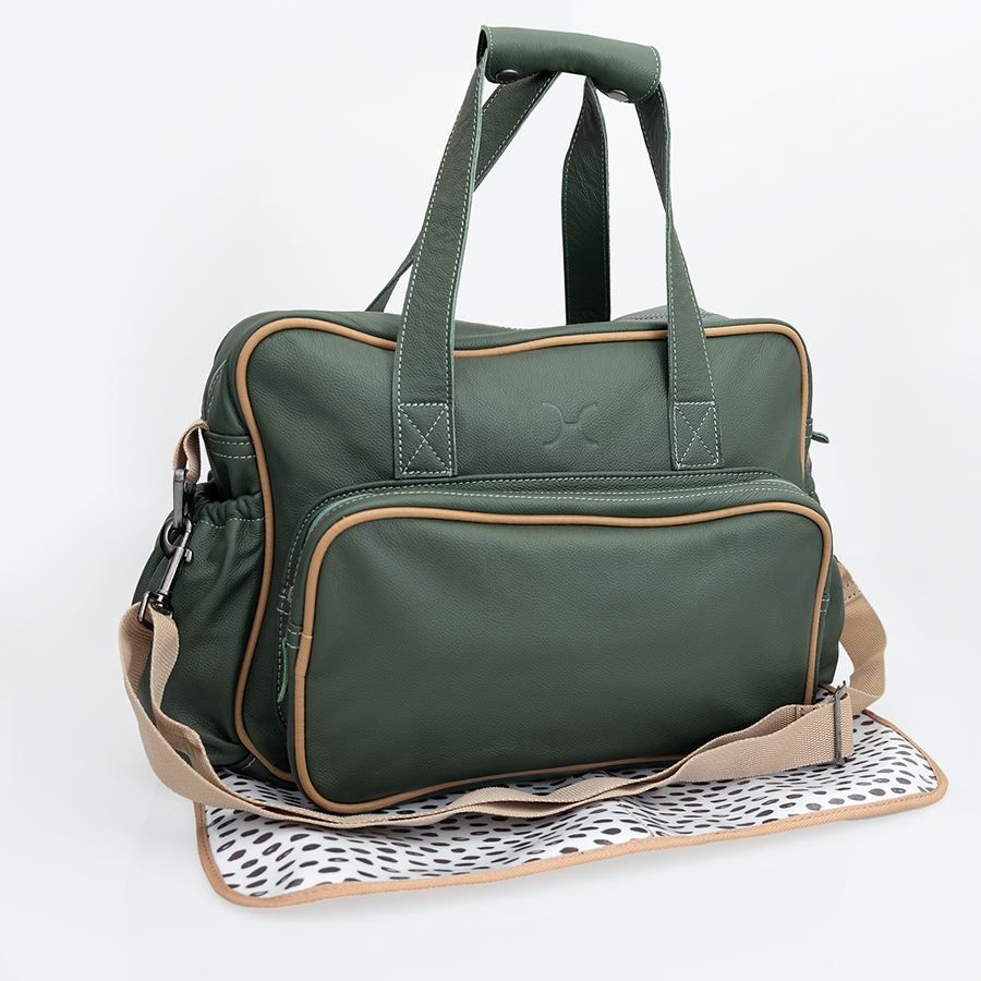 Baby Nappy Bag Leather