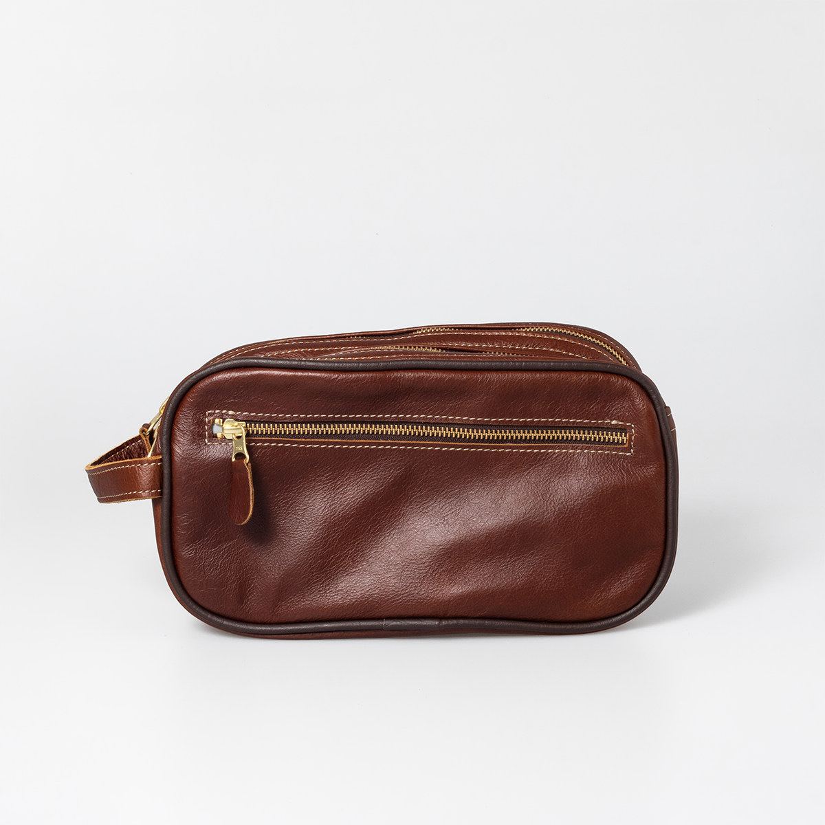 Men's Double Zip Vanity Leather