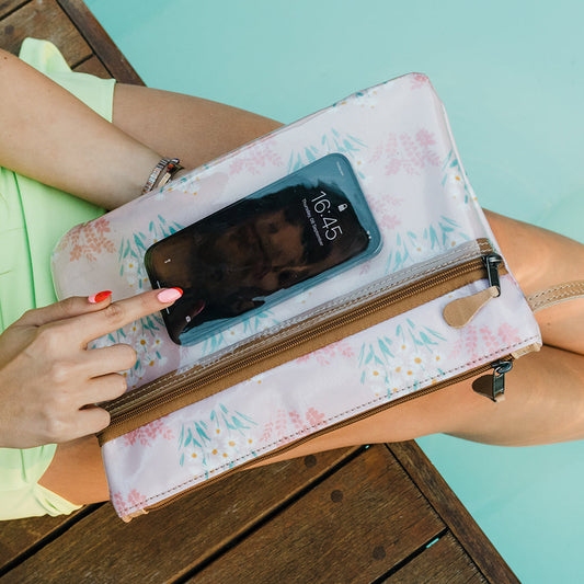 Sticky Fingers Cellphone Pouch Laminated Fabric