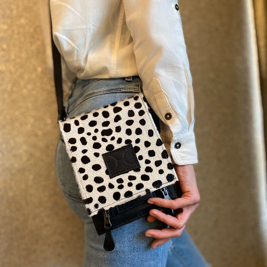Urban Cellphone Sling Printed Fur Leather