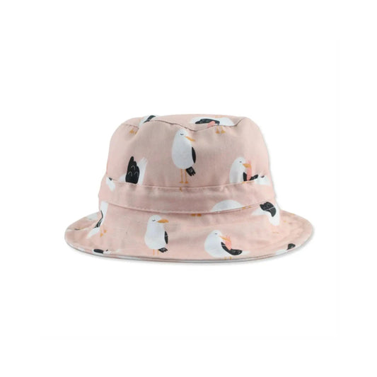 Bucket Hat - Pink Seagull