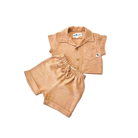 Cinnamon Shirt & Short Set