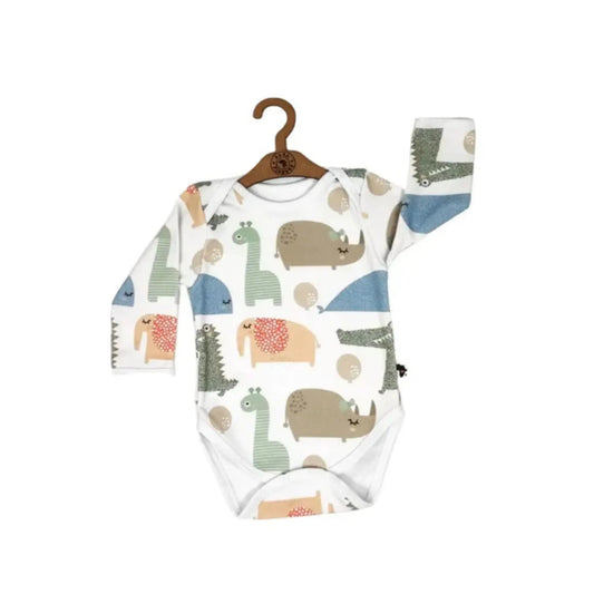 Classic Onesie - Dotty Animals - Long Sleeve