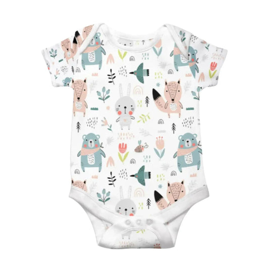 Classic Onesie - Fox & Bunny - Short Sleeve