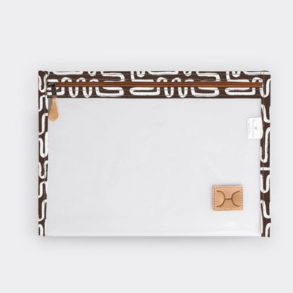 Corporate Clear Document Pouch Laminated Fabric