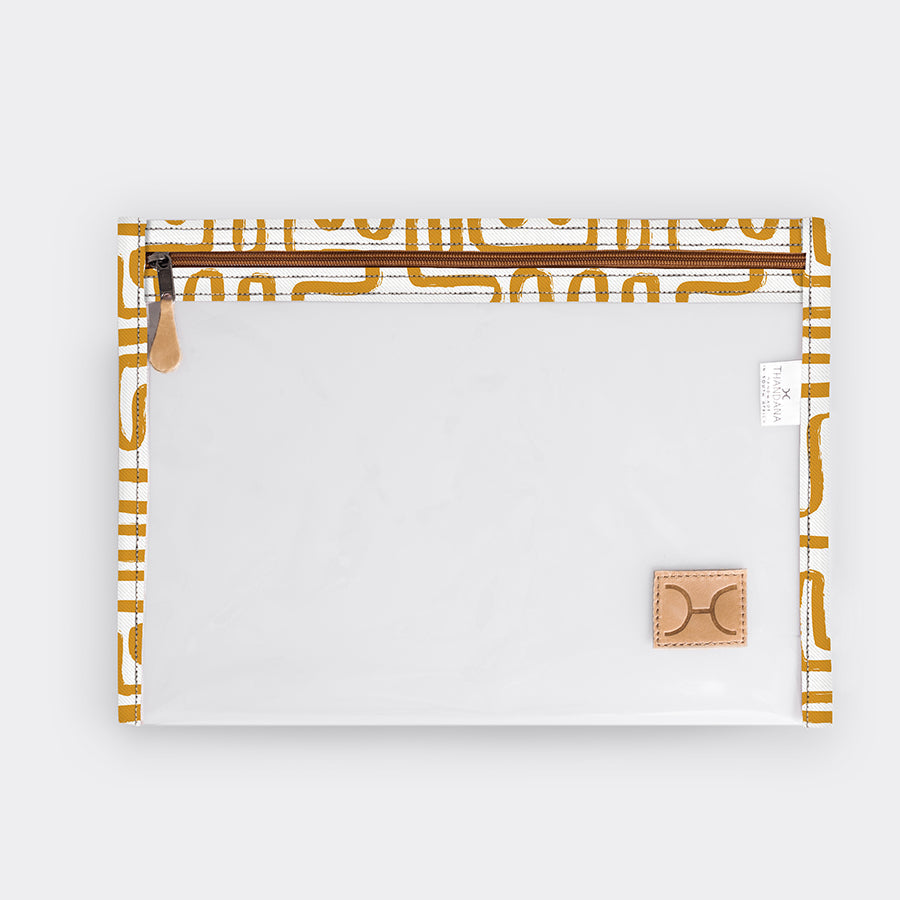 Corporate Clear Document Pouch Laminated Fabric
