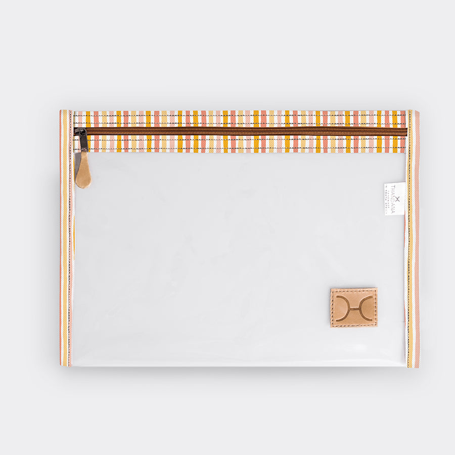 Corporate Clear Document Pouch Laminated Fabric