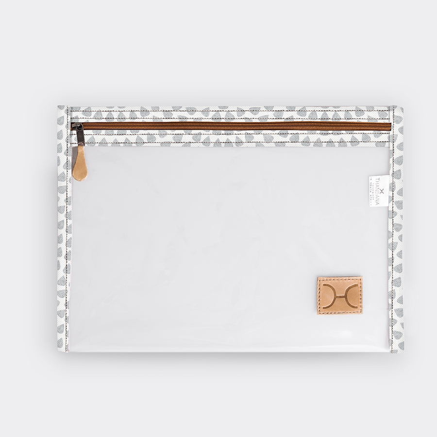 Corporate Clear Document Pouch Laminated Fabric