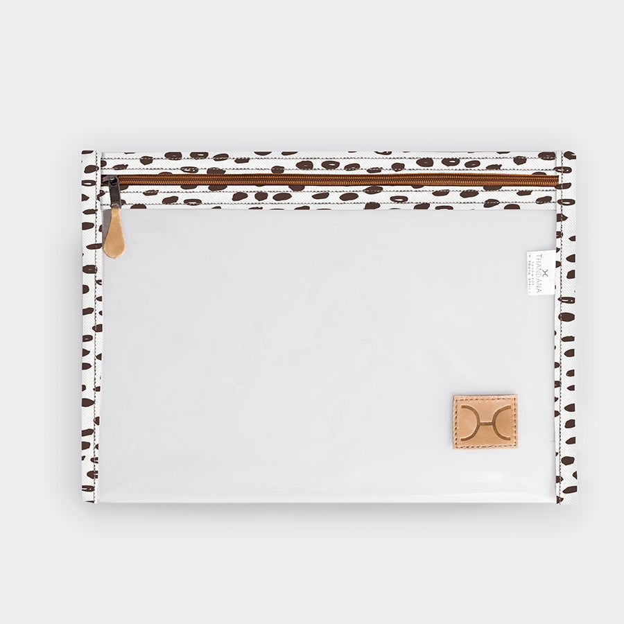 Corporate Clear Document Pouch Laminated Fabric