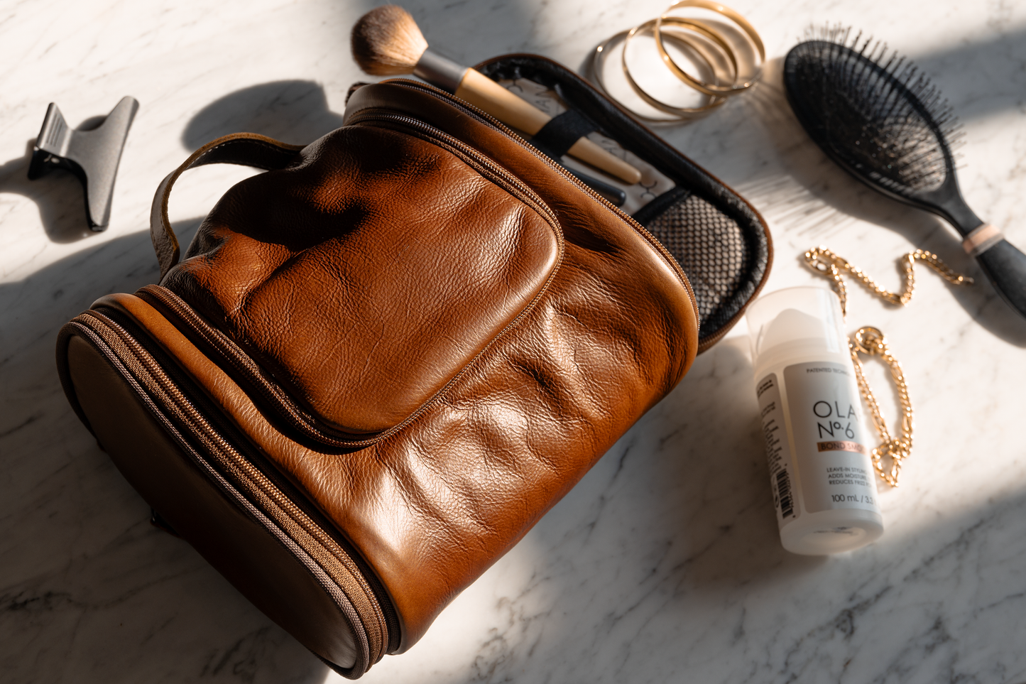 Compact Vanity Leather