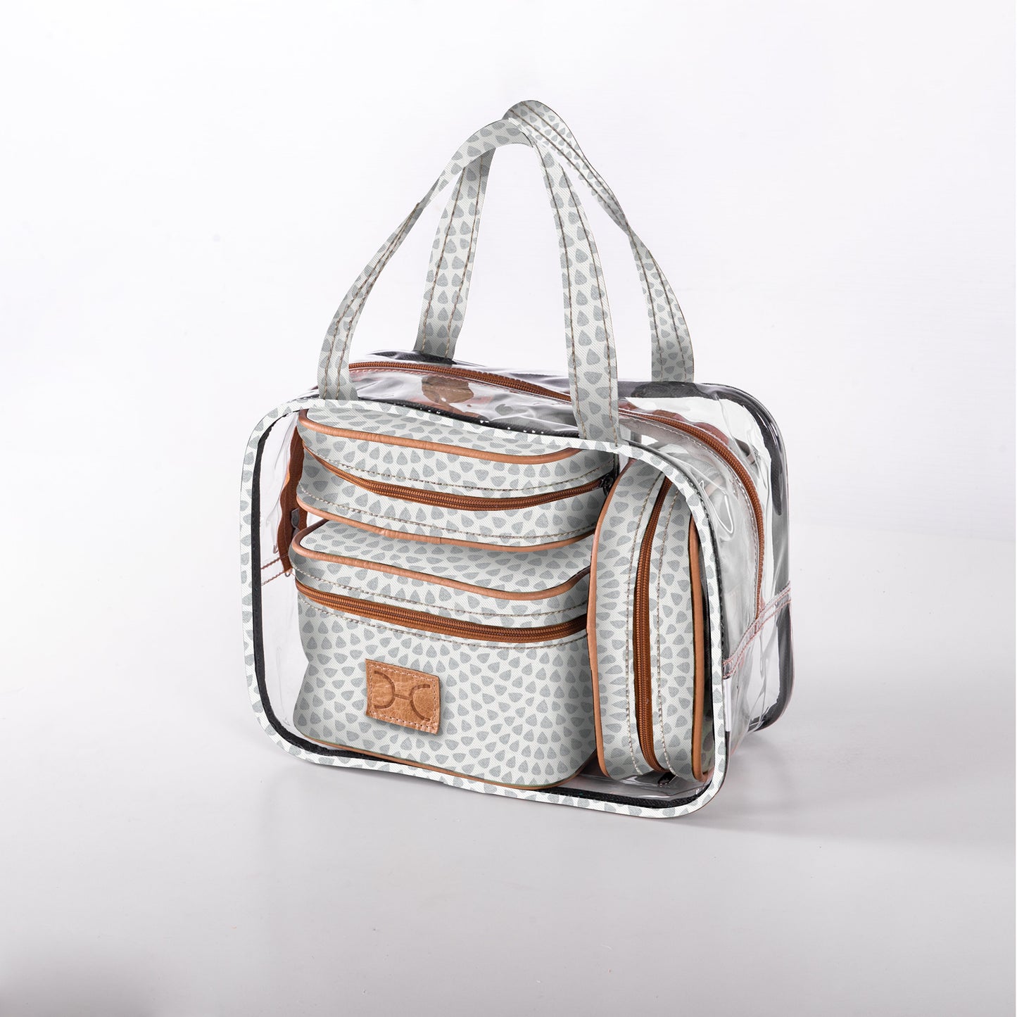 Cosmetic Maxi Bag Set Laminated Fabric