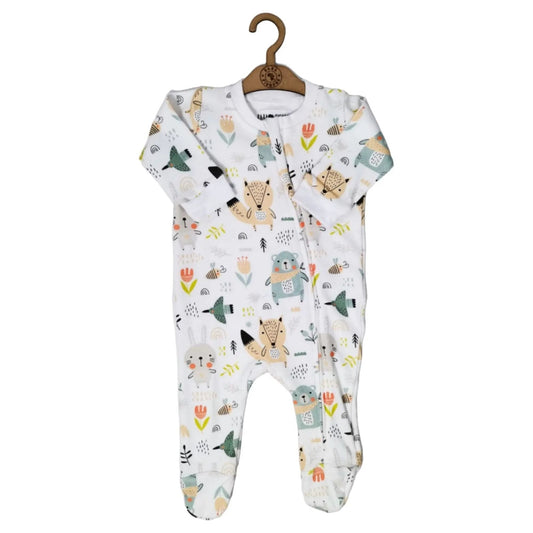 Footy Romper - Fox & Bunny