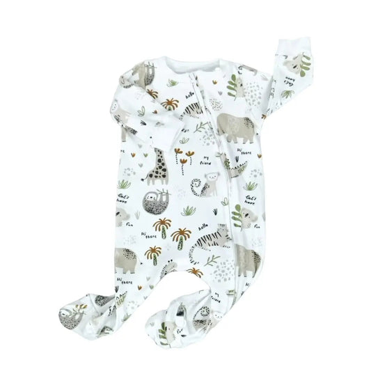 Footy Romper - Hi There White