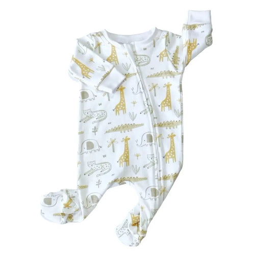 Footy Romper - Lazing Leopard