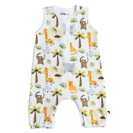 Henley Romper - Monkey Business