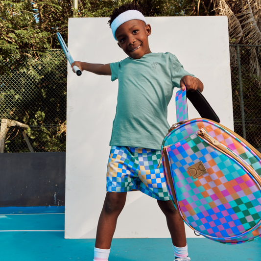 Kids Tennis & Padel Cover Sleeve Laminated Fabric