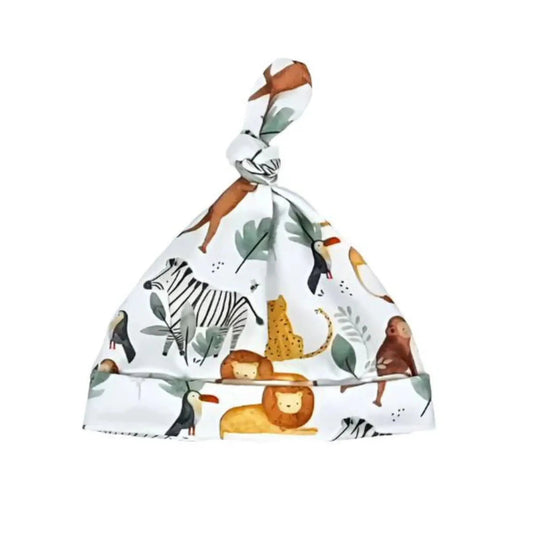 Knot Beanie - Watercolour Jungle