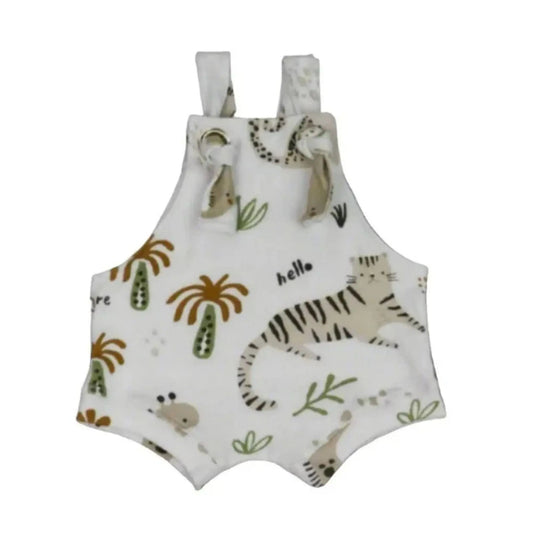 Knot Dungaree - Hi There White