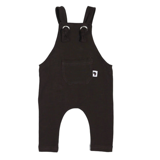 Knot Dungaree Long - Choc Brown