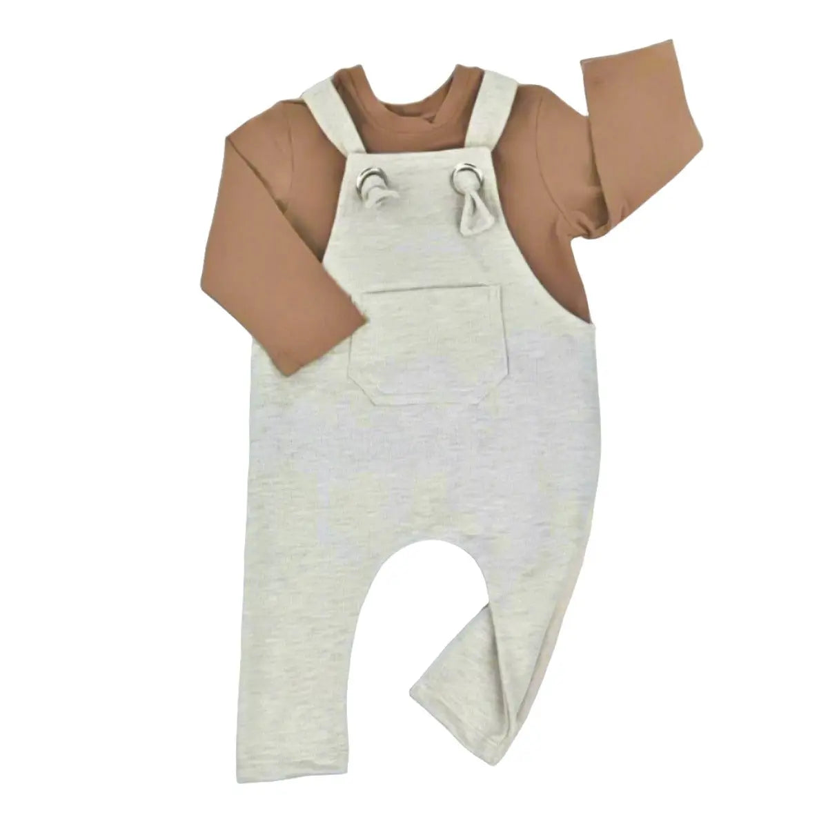Knot Dungaree Long - Oatmeal