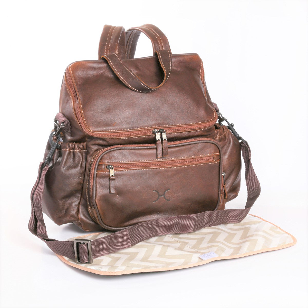 Baby Nappy Backpack Leather