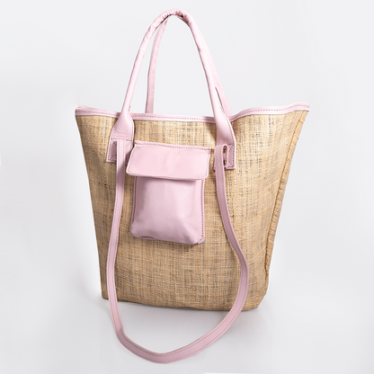Maia Weave & Leather Bag