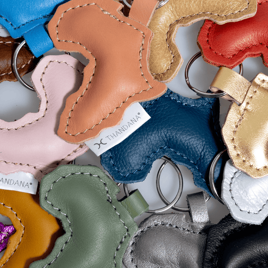 Africa Leather Key Rings